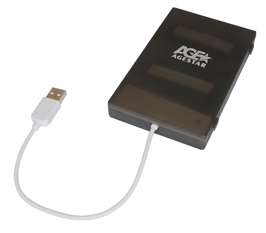 Корпус AgeStar SUBCP1 Black to 2,5"hdd SATA