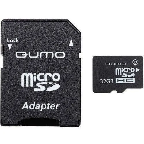 Карта памяти 32GB SDmicro QUMO QM32GMICSDHC10U1
