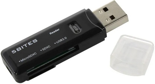 Карт-ридер 5bites RE2-100BK USB2.0 Black
