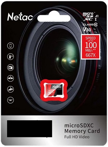 Карта памяти 256Gb SDmicro Netac P500 Extreme