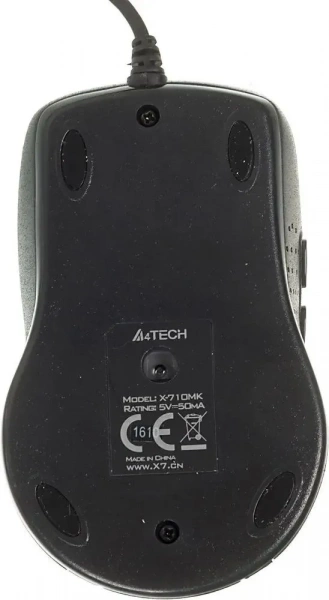Мышь A4-Tech X-710MK,2000DPI, встр.память-16Кб,ча