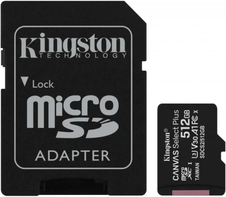Карта памяти 512GB SDmicro Kingston UHS-I U3 V30