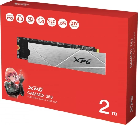 Накопитель SSD M.2 2Tb ADATA GAMMIX S60 PCI-E4.0