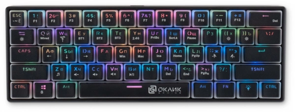 Клавиатура OKLICK K763W Multimedia Черный