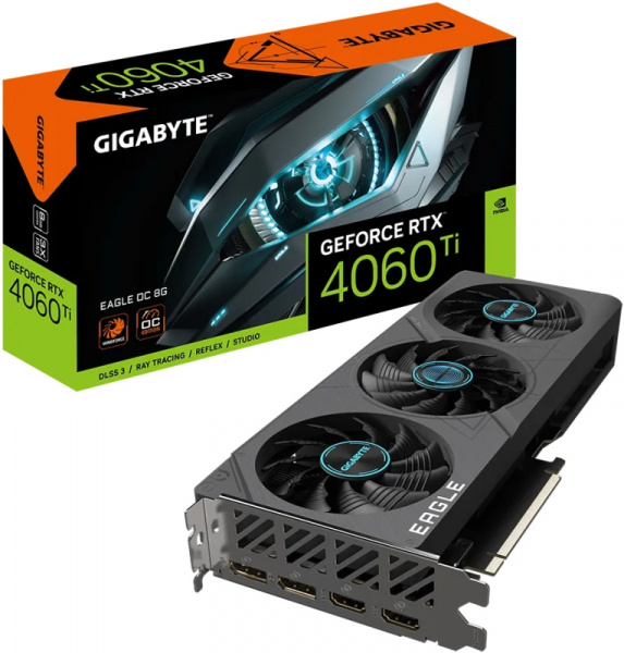 Видеокарта PCIE x16 Gigabyte 4060TI EAGLE OC 8Gb