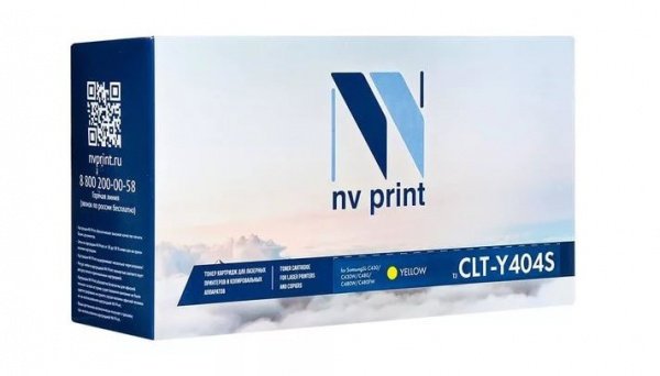 Картридж Samsung CLT-Y404S Yellow NVPrint
