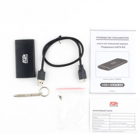 Корпус AgeStar 3UBMS Black USB 3.0 Внешний корпус