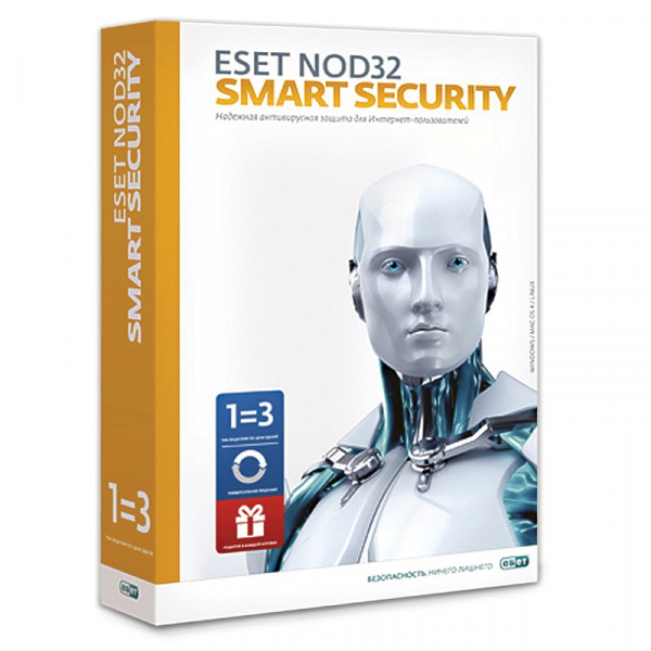 Антивирус ESET NOD32 Internet Security 1год на 3ПК