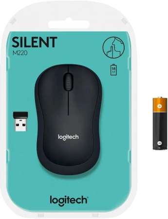 Мышь Logitech M220 SILENT Charcoal