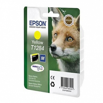 Картридж Epson T1284 желтый