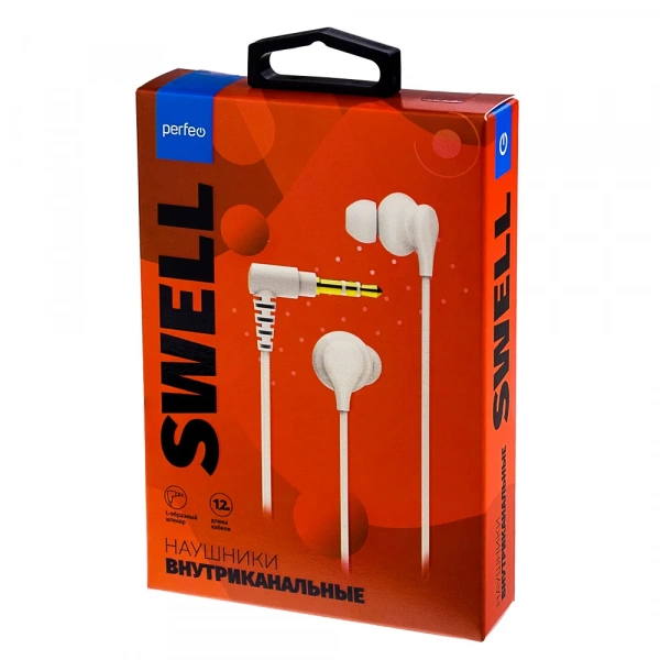 Наушники  Perfeo SWELL белые