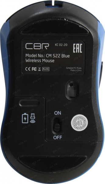 Мышь CBR CM-522 Blue Беспроводная