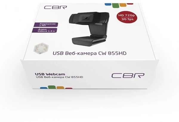 Web-камера CBR CW 855HD Black