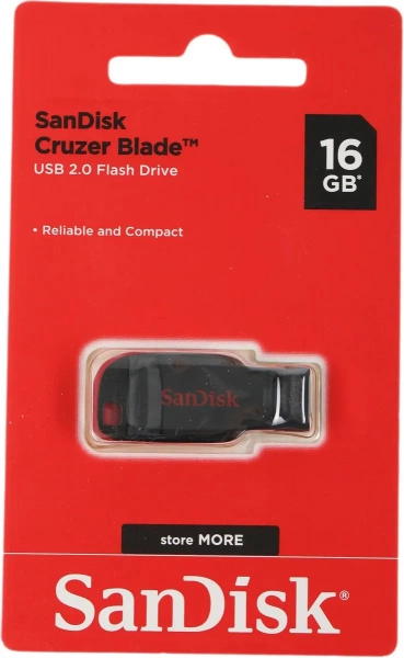 16Gb Sandisk CruzerBlade SDCZ50-016G-B35 Black-Red