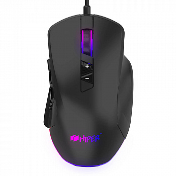 Мышь HIPER Quantum QM-2 Black USB 6200dpi