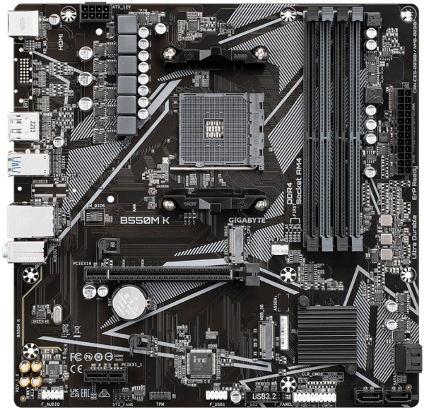 MB Gigabyte B550M K AM4 DDR4