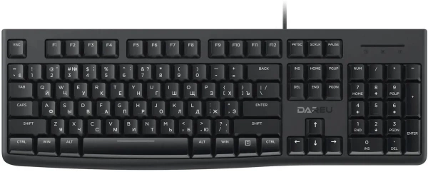 Клавиатура проводная Dareu LK185 Black 1.8m