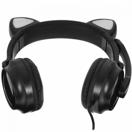 Наушники с микрофоном QUMO Game Cat Black GHS 0034