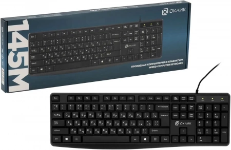 Клавиатура OKLICK 145M USB Черная