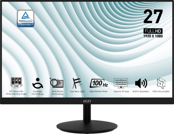 Монитор 27" MSI PRO MP271A черный