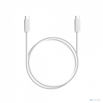Кабель USB Type-C - Type-C 1m 3A Bion White