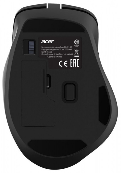Мышь Acer OMR140 Black 1600dpi