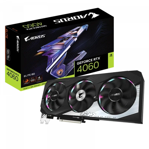 Видеокарта PCIE x16 Gigabyte Aorus Elite RTX4060