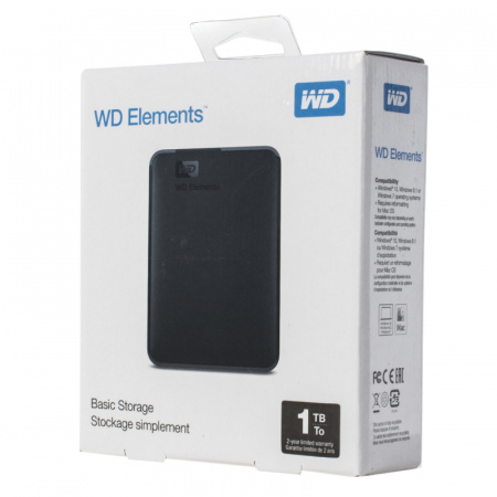 1.0Tb 2.5" WDBUZG0010BBK-WESN Elements Portable