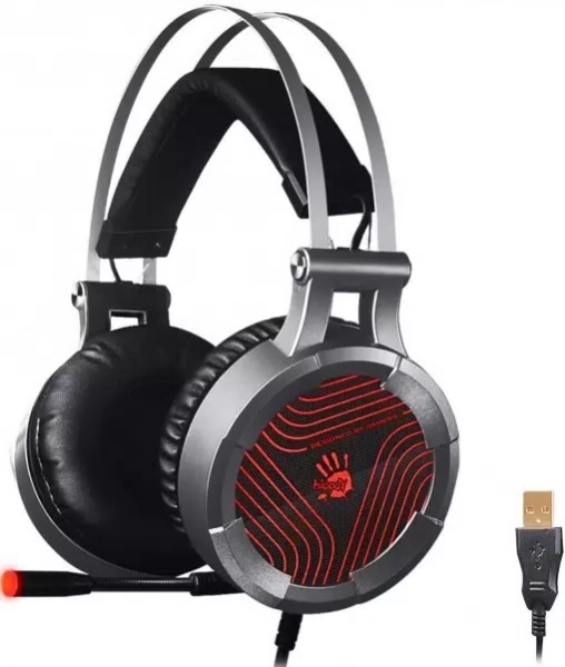 Наушники с микрофоном A4Tech Bloody G530 Gray