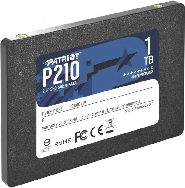 Накопитель SSD 1Tb 2.5" Patriot P210S1TB25 P210