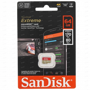 Карта памяти 64Gb SanDisk SDSQXAH-064G-GN6MN