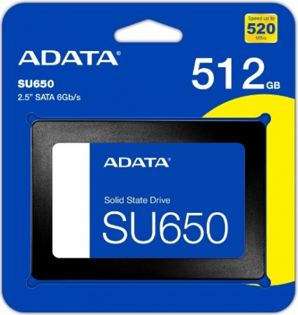 Накопитель SSD 512Gb 2.5 A-DATA SU650 SATA lll