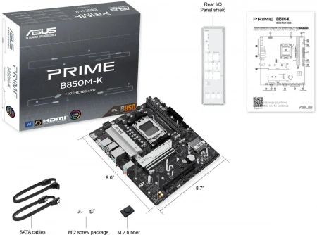 Мат.плата ASUS PRIME B850M-K  DDR5 AM5