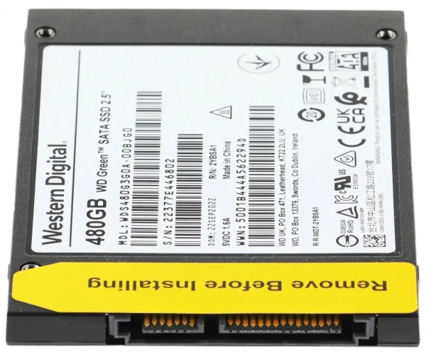 Накопитель SSD 480Gb 2.5" WD WDS480G3G0A