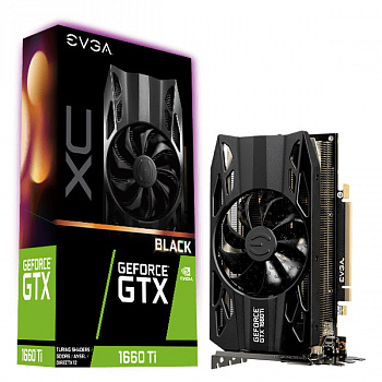 Видеокарта PCIE x16 EVGA GTX 1660 BLACK GAMING