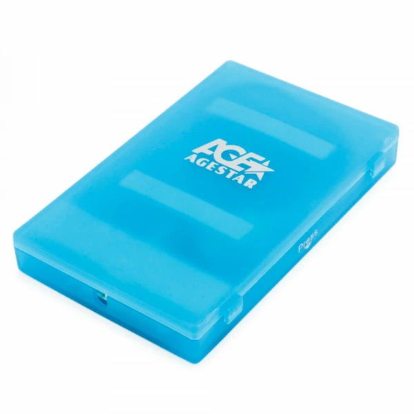 Корпус AgeStar SUBCP1 Blue to 2,5"hdd SATA