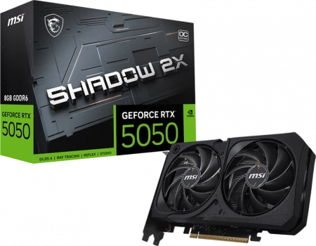 Видеокарта PCIE x16 MSI RTX5050 8G SHADOW 2X OC