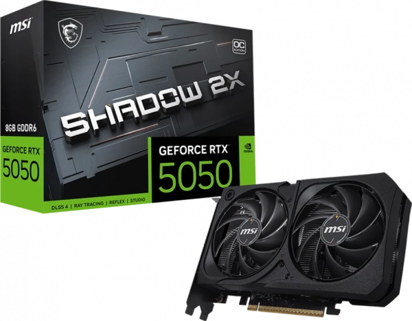 Видеокарта PCIE x16 MSI RTX5050 8G SHADOW 2X OC
