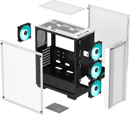 Корпус DeepCool CC560 WH Limited No Fan