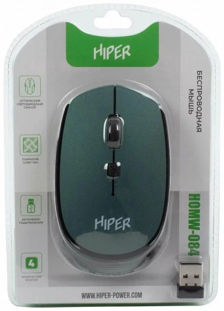 Мышь HIPER HOMW-084 зеленый