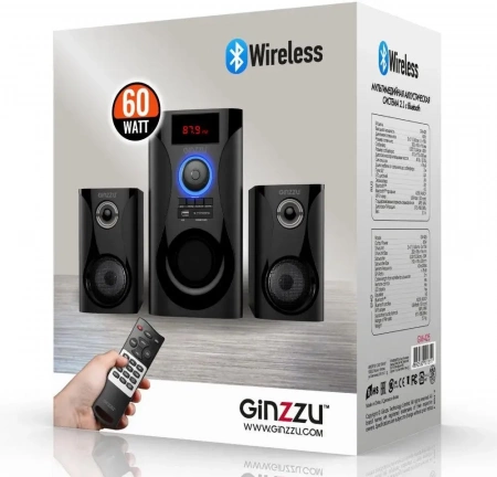 Колонка Ginzzu GM-425 60W BT FM USB