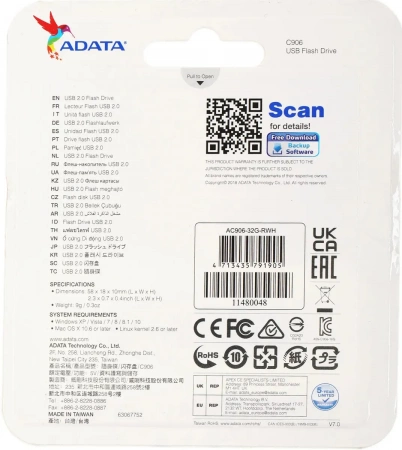 32Gb A-Data C906-RWH