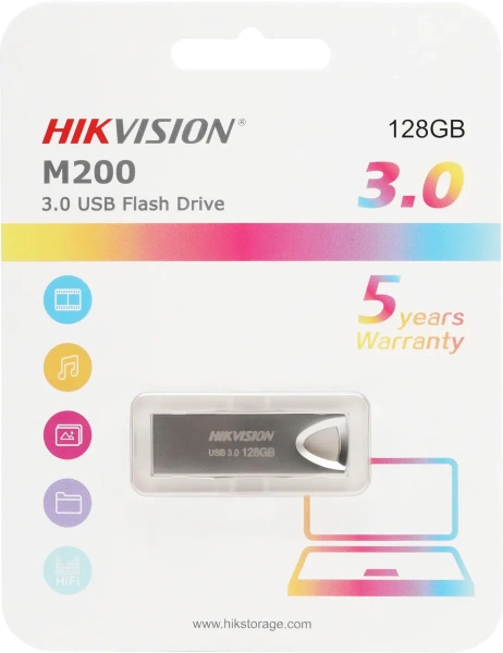 128Gb Hikvision M200 HS-USB-M210S USB3.0