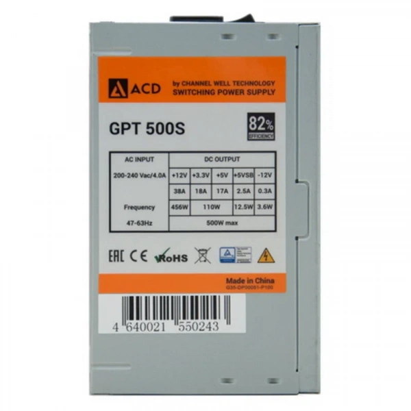Блок питания 500W GPT500S