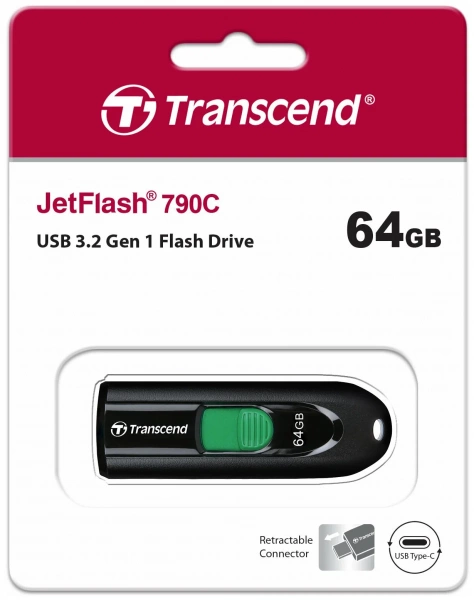 64GB Transcend Jet Flash 790C USB3.2