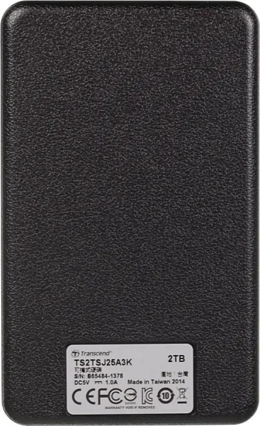 2.0Tb 2.5" Transcend TS2TSJ25A3K  USB 3.0