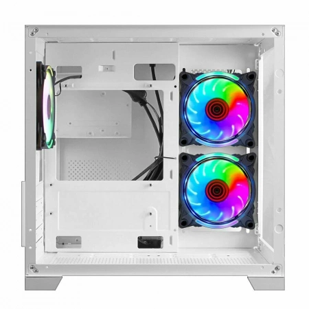 Корпус Ginzzu V450 RGB Белый CRC6 FAN12CM без БП