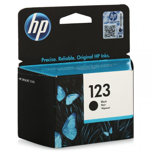 Картридж HP №123 F6V17AE черный