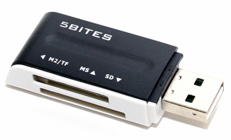 Карт-ридер 5bites RE2-102BK USB2.0 Black