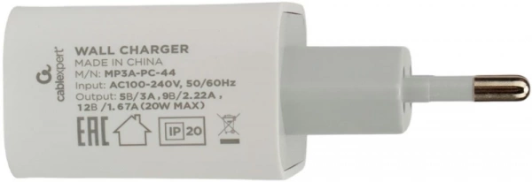 Зарядное устройство Cabelexpert MP3A-PC-44 20Вт